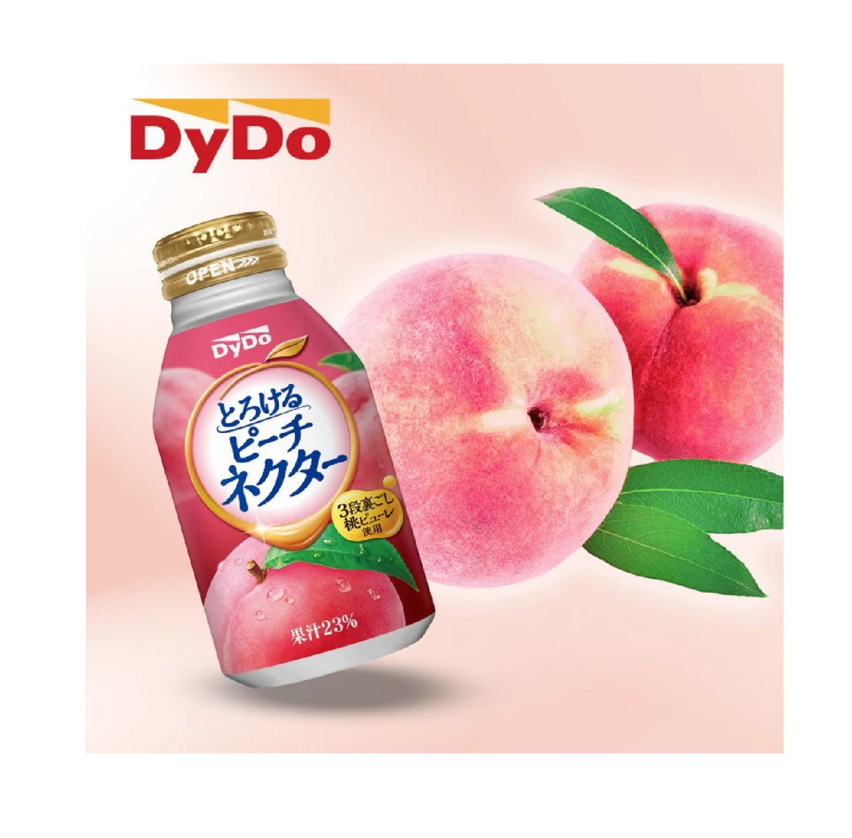 Torokeru peach nector drink Dydo 270mlダイドーとろけるピーチネクター