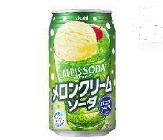 Calpis Melon cream soda can カルピスメロンクリームソーダ缶