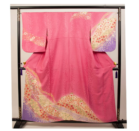 Silk Kimono Homongi 訪問着絹製